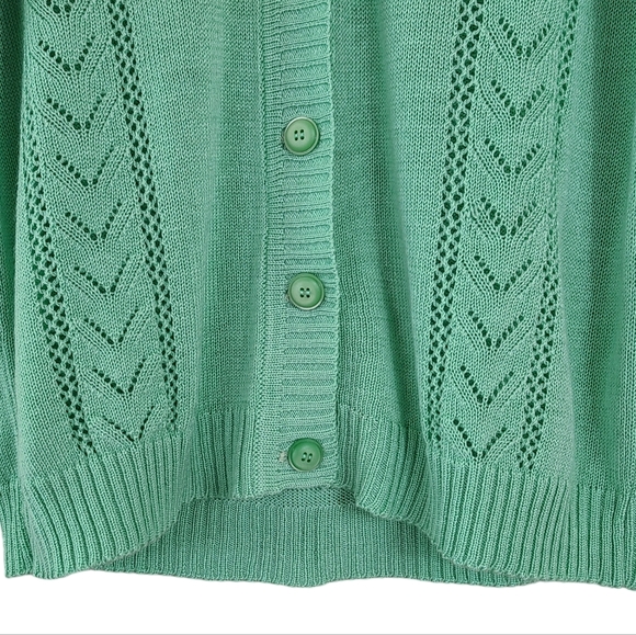 The May Co. Vintage Jade Green Cardigan - Picture 6 of 9
